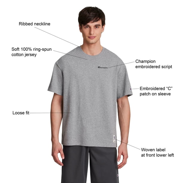 Champion グレー Tシャツ Champion Men's Retro T-Shirt - Samsclub.com