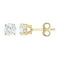 thumbnail image 2 of 0.96 CT. T.W. Round Diamond Stud Earrings in 14K Gold, 2 of 7