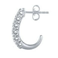 thumbnail image 3 of 0.96 CT. T.W. Round Cut J Hoop Diamond Earrings in 14K Gold, 3 of 4