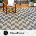 thumbnail image 4 of Nicole Miller New York Patio Country Calla Contemporary Herringbone Indoor/Outdoor Area Rug, 4 of 9