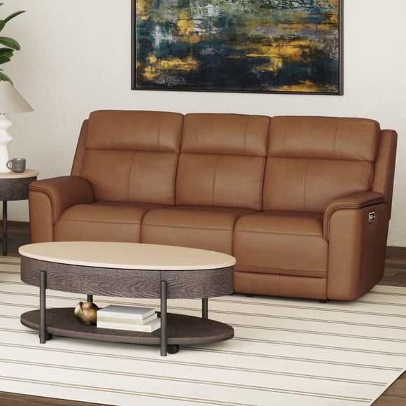 Society Den Walker Power Motion Sofa with DDT, Wireless Charger, Power Headrest and Lumbar