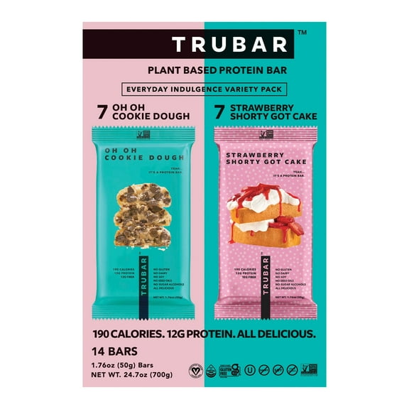 TRUBAR Plant Based Protein Bar Variety Pack, 14 ct.