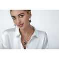 thumbnail image 5 of Onyx Pendant Necklace, Bracelet, & Earring Set in Sterling Silver, 5 of 6