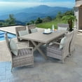 thumbnail image 1 of Abbyson Rowan Dining Set with Sunbrella Fabric, 7pc, 1 of 7