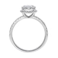 thumbnail image 3 of 1.20 CT.T.W. Oval Round Diamond Bridal Ring in 14K White Gold, 3 of 5