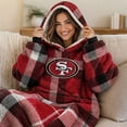 thumbnail image 6 of Pegasus Sports San Francisco 49ers Wearable Sherpa Throw, 6 of 6