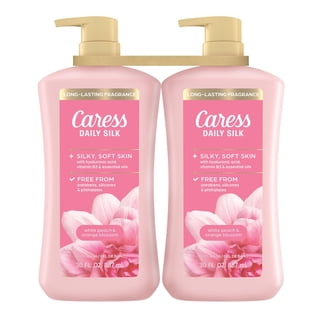 Caress Daily Silk Hydrating Body Wash, White Peach & Orange Blossom, 30 fl. oz., 2 pk.