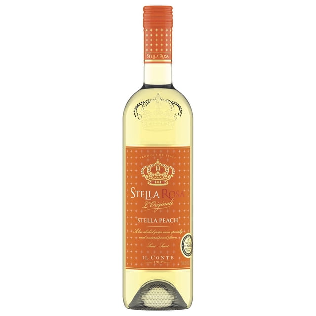 Stella Rosa Peach Semi-Sweet White Blend Wine, 750 ml