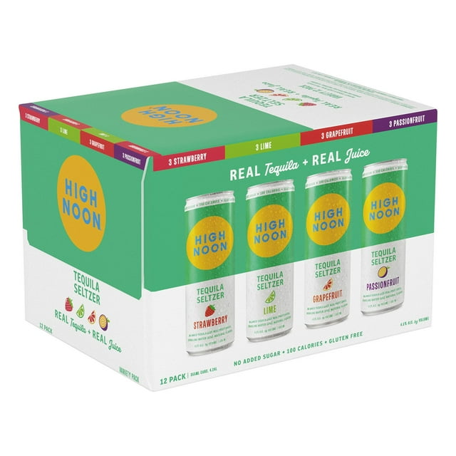 High Noon Tequila Hard Seltzer Variety Pack, 12 fl. oz. can, 12 pk.
