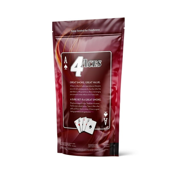4 aces tobacco 4 Aces Pipe Tobacco, Regular, Medium Bag (6 oz.)
