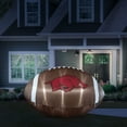 thumbnail image 3 of Logo Brands Arkansas Razorbacks Pre-Lit 10'x6' Inflatable Football, 3 of 6