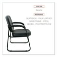 thumbnail image 3 of Alera Genaro Series Half-Back Sled Base Guest Chair, Black, 3 of 9