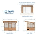 thumbnail image 14 of Backyard Discovery 11' x 7' Modern Cedar Greenhouse - DIY, 14 of 16