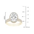 thumbnail image 3 of Lab Created Diamond 3.60 CT.T.W. Oval Cut Bridal Set, 3 of 8
