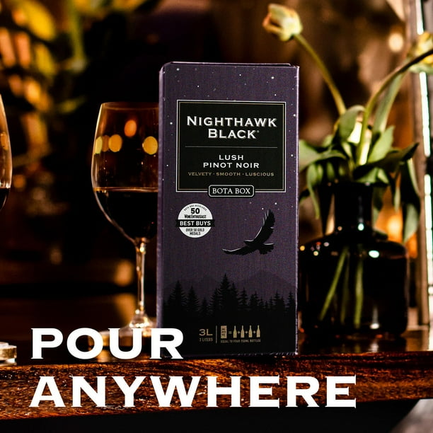 Bota Box Nighthawk Black Lush Pinot Noir, 3 L - Samsclub.com