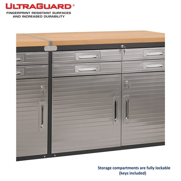 Seville Classics UltraHD 6-Drawer Rolling Work Center, 75.6