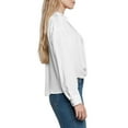 thumbnail image 3 of Express Women's Satin V-Neck Shirt, 3 of 6