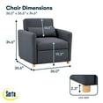 thumbnail image 6 of Serta Connor Twin Size Convertible Chair, 6 of 12