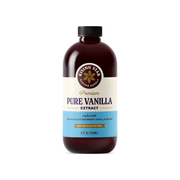 Rising Star Baking Supply Pure Vanilla Extract, 8 fl. oz.