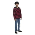 thumbnail image 2 of Levi's Boys Hooded Flannel Shirt, 2 of 8