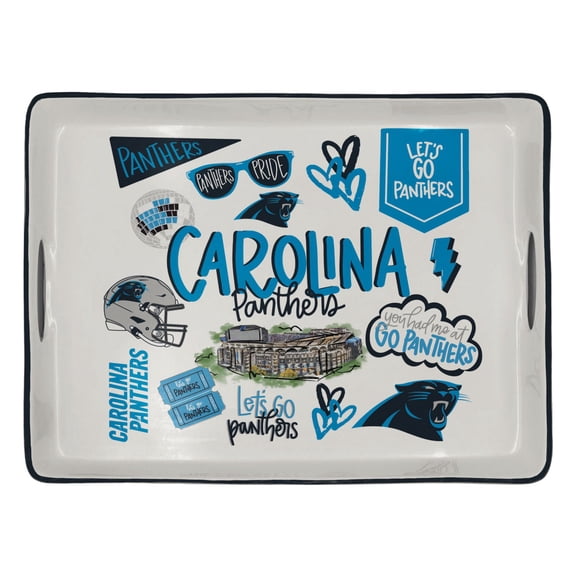 Carolina Panthers Ceramic Serving Tray