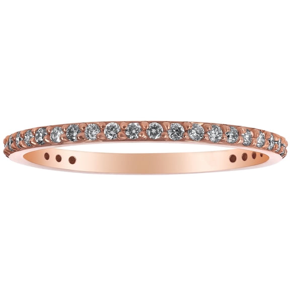 Round Cut Diamond Eternity Band in 14K Gold