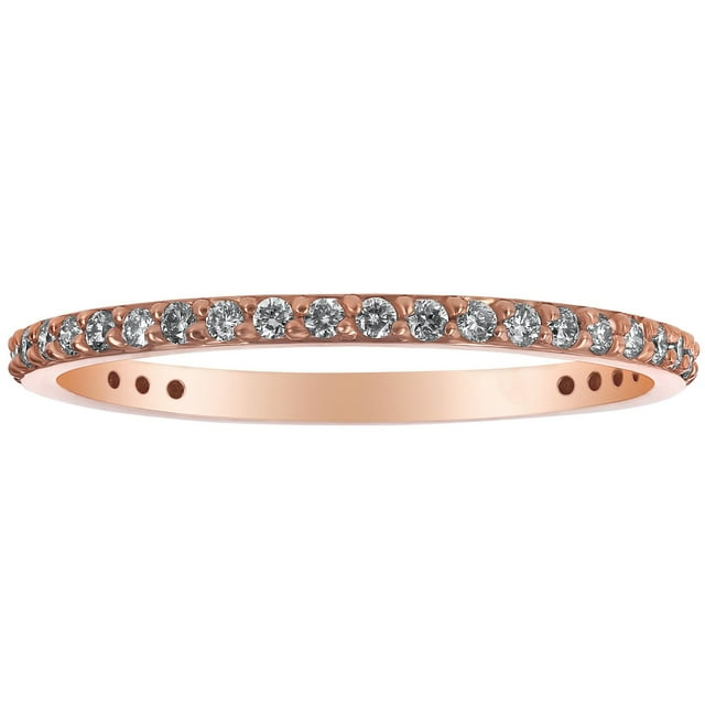 Round Cut Diamond Eternity Band in 14K Gold