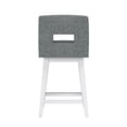 thumbnail image 14 of HH2 Home Upholstered Key Back Wood Adjustable Height Swivel Bar Stool, 14 of 19