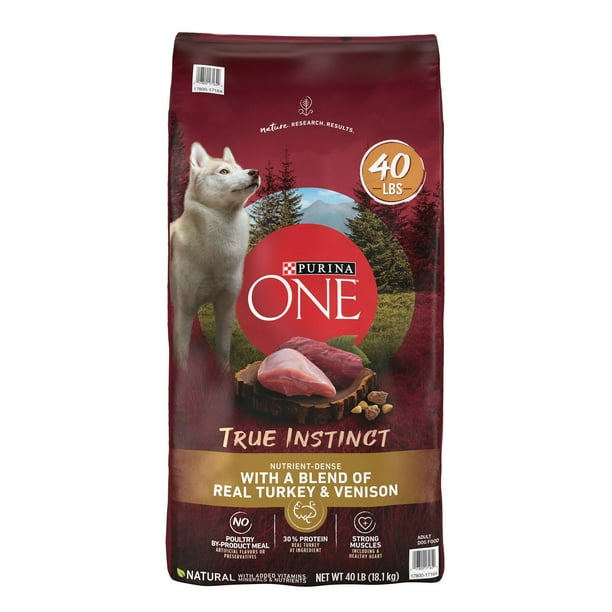 Purina ONE SmartBlend True Instinct Real Turkey Venison, Adult