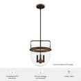 thumbnail image 5 of Hunter Karloff with Clear Glass Pendant Ceiling Light Fixture, 5 of 7