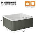 thumbnail image 6 of Lifesmart LS350 Plus 5-Person 28-Jet 110v Plug and Play Spa with Thermal Locking Cover, 6 of 10
