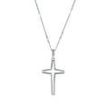 thumbnail image 5 of 0.30 CT. T.W. Round Cut Cross Diamond Pendant Necklace in 14K Gold, 5 of 9