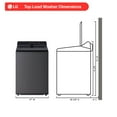 thumbnail image 4 of LG 5.0 cu. ft. Top Load Washer with EasyUnload & AI Sensing, 4 of 11