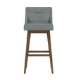 thumbnail image 3 of HH2 Home Upholstered Tapered Back Wood Adjustable Height Swivel Bar Stool, 3 of 20