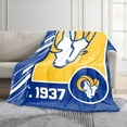 thumbnail image 2 of Logo Brands Los Angeles Rams 60"x70" Super Plush Blanket, 2 of 6