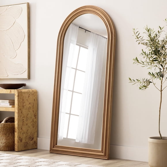 Member's Mark Wood Arch Mirror Honey