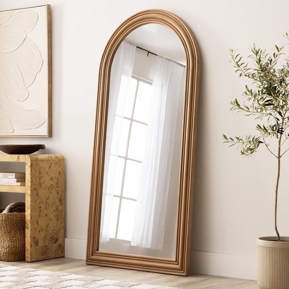 Member's Mark Wood Arch Mirror Honey