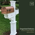 thumbnail image 7 of Mayne Signature Plus Mail Post - White, 7 of 10
