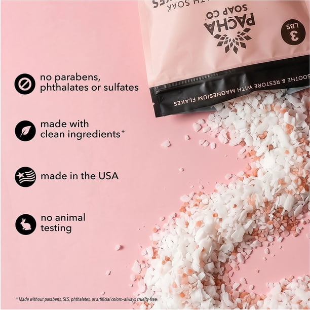 Pacha Soap Co, Pink Himalayan Magnesium, Salt Soak, 48 oz