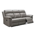 thumbnail image 12 of Manhattan 3-Piece Top-Grain Leather Reclining Set, 12 of 19