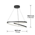 thumbnail image 8 of Artika Salto Integrated LED Pendant Light, 19", Assorted Colors, 8 of 9