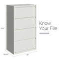 thumbnail image 4 of Hirsh 30" Wide 2-Drawer Lateral File Cabinet, Assorted Colors & Sizes, 4 of 13