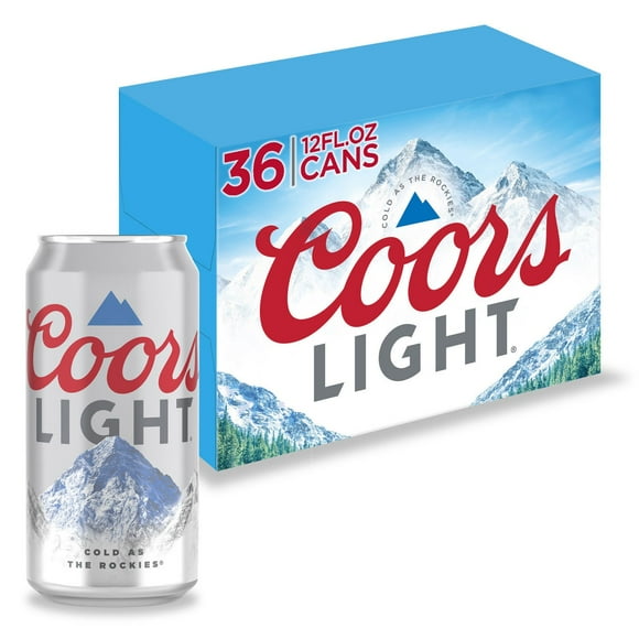 Coors Light Lager Beer, 12 fl. oz. can, 36 pk.