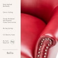 thumbnail image 2 of Hallie Club Top-Grain Leather Chair, Assorted Colors, 2 of 9