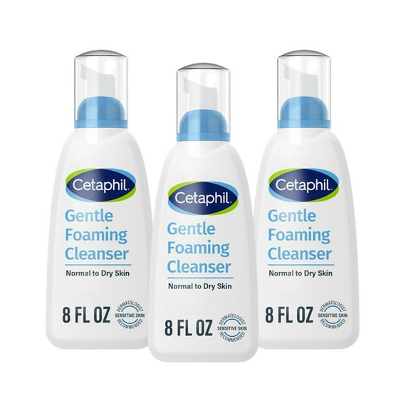 Cetaphil Gentle Foaming Cleanser, 8 fl. oz., 3 pk.