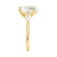 thumbnail image 6 of Pear Cut Lab Created Gemstone 3-Stone Ring in 14K Gold, 6 of 7