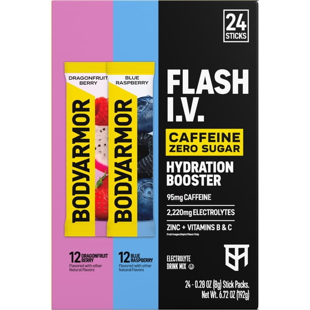 how to open a vape liquid bottle BODYARMOR Flash I.V. Caffeine Powder Sticks Variety Pack, 24 pk