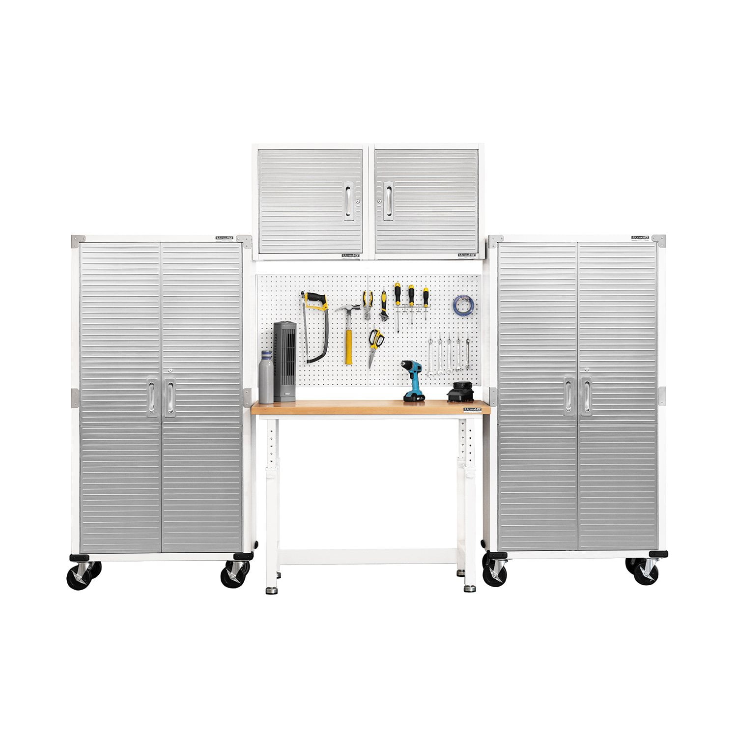 Seville Classics UltraHD 5-Piece Steel Garage Cabinet Storage Set