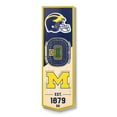 thumbnail image 1 of YouTheFan Michigan Wolverines 6"x19" 3D Stadium View Banner, 1 of 6