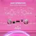 thumbnail image 4 of JOYC Mic Drop Karaoke Machine with 2 Wireless Mics & RGB Lights, Choose Color, 4 of 7
